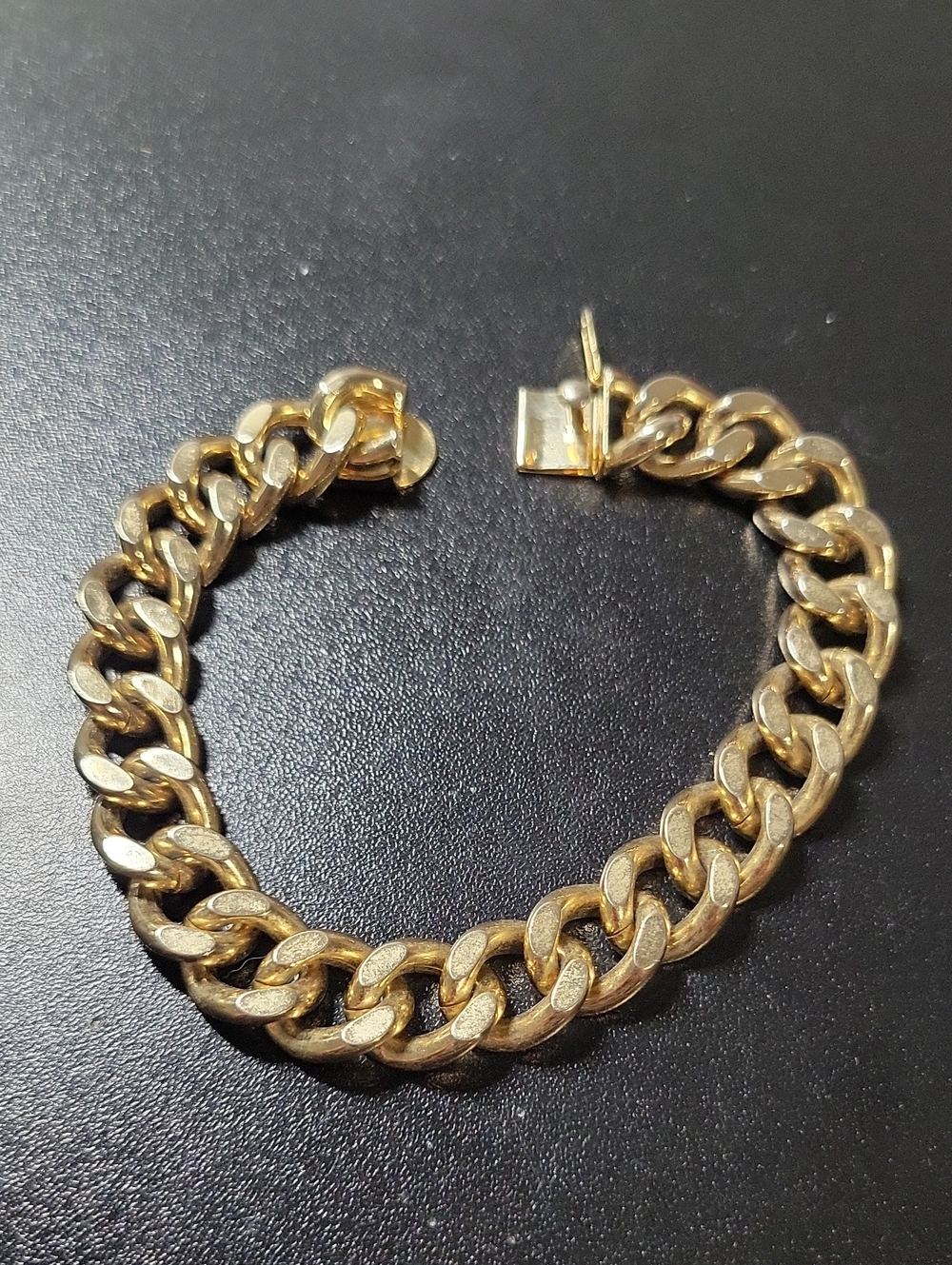 Men's Gold-Tone Curb Chain Bracelet